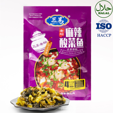 SANYI 2020 High Quality and Low Price Spicy Boiled Fish with Pickled Cabbage and Chili